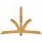 Ekena Millwork Davenport Rough Sawn Timber Gable Bracket, Western Red Cedar, 96"W x 64"H x 6"D x 6"F, 16/12 Pitch GBW096X64X0606DAV00RWR - alternate 1